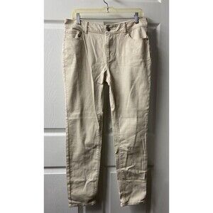 NWT EST 1946 Denim Skinny Jeans Womens 10 Tan Mid Rise Sits Below the Waist